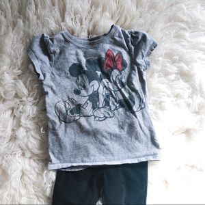 2pc Set! Vintage vibe Mickey & Minnie Tee